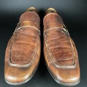 Magnanni Lino Men’s Size 11 M Brown Leather Slip On Buckle Loafers Dress Shoes Magnanni | Shoes | Magnanni Lino Mens Size 1 M Brown Leather  main image 4